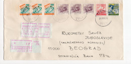 21.03.1990. INFLATIONARY MAIL,YUGOSLAVIA,SERBIA,PANCEVO RECORDED COVER TO BELGRADE,INFLATION - Brieven En Documenten