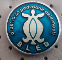 Scuba Diving Club Bled Turtle Underwater Diving Slovenia Pin - Natación