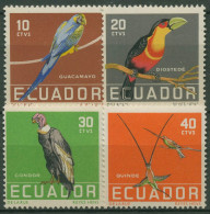 Ecuador 1958 Freimarken: Vögel 956/59 Postfrisch - Equateur