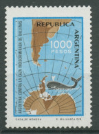Argentinien 1981 Schutz Der Wale, Landkarte 1528 Postfrisch - Ungebraucht