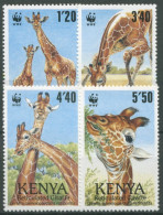 Kenia 1989 WWF Naturschutz Netzgiraffe 481/84 Postfrisch - Kenia (1963-...)