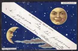 Postcard - 1907 - Le Impressioni Della Luna - Astronomia