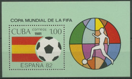 Kuba 1981 Fußball-WM Spanien Block 66 Postfrisch (C94071) - Blocks & Sheetlets