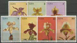 Kuba 1972 Pflanzen Blumen Orchideen 1751/57 Postfrisch - Unused Stamps