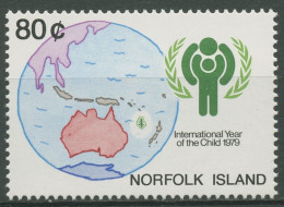 Norfolk-Insel 1979 Internationales Jahr Des Kindes Landkarte 233 Postfrisch - Norfolk Island