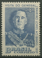 Brasilien 1957 General Lopes Besuch Aus Portugal 911 Postfrisch - Unused Stamps