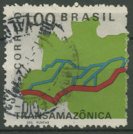 Brasilien 1971 Bau Der Transamazonica 1283 Gestempelt - Usati