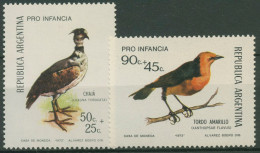 Argentinien 1973 Vögel Halsbandtschaja Gelbstärling 1142/43 Postfrisch - Ongebruikt