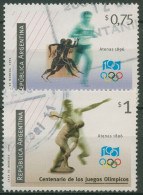Argentinien 1996 Olympia 100 Jahre Spiele Der Neuzeit 2293/94 Gestempelt - Used Stamps