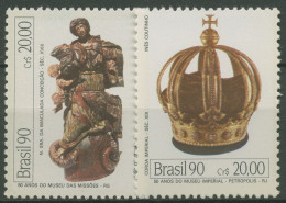 Brasilien 1990 Kaiserliches Museum Skulptur Kaiserkrone 2360/61 Postfrisch - Ungebraucht