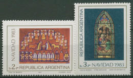 Argentinien 1983 Weihnachten Buntglasfenster 1679/80 Postfrisch - Nuevos