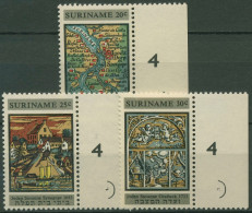 Surinam 1968 Synagoge Joden Savanne 545/47 Mit Bogenrand Postfrisch - Suriname