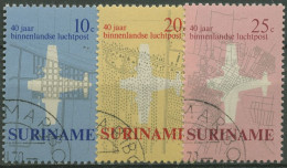 Surinam 1970 Luftpost Flugzeuge 581/83 Gestempelt - Surinam