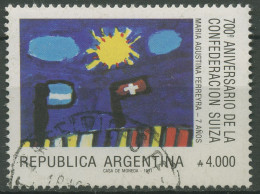 Argentinien 1991 Schweizerische Eidgenossenschaft 2083 Gestempelt - Usados