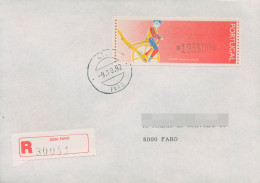 Portugal ATM 1992 Spielzeuge Einzelwert R-Brief Ersttagsbrief ATM 6 FDC (X80363) - Timbres De Distributeurs [ATM]