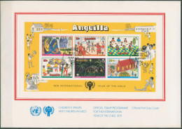 Anguilla 1979 Jahr Des Kindes Kinderzeichnungen Block 23 FDC (SG61420) - Anguilla (1968-...)