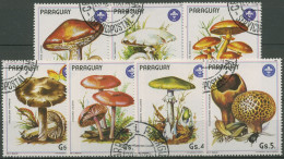 Paraguay 1985 Pilze Zusammendruck 3835/41 Gestempelt - Paraguay