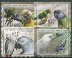 Zentralafrikanische Republik 2011 Vögel Papageien 3023/26 Postfrisch - Repubblica Centroafricana