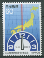 Japan 1986 100 Jahre Standartzeit Uhr 1687 Postfrisch - Unused Stamps