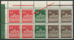 Berlin Heftchenblatt 1966 Plattenfehler 288 PF II In H-Blatt 13 IV Postfrisch - Abarten Und Kuriositäten