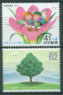 Japan 1990 Intern. Gartenbauausstellung Blumen Elfen Baum 1902/03 Postfrisch - Unused Stamps