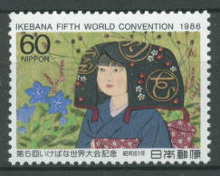 Japan 1986 Pflanzen Blumen Ikebana-Welttreffen Gemälde 1704 Postfrisch - Unused Stamps