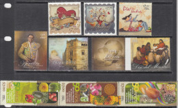 2011 Mexico Collection Of 11 Different Stamps MNH - Mexique