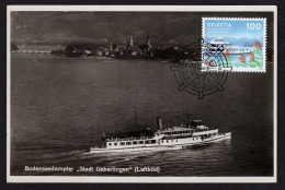 Maximumkarte 2024 Bodensee Schifffahrt - Antike Karte - Cartas Máxima