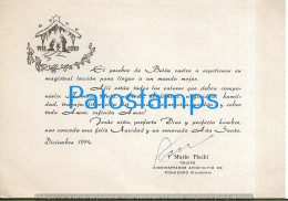 226036 ARGENTINA PATAGONIA COMODORO RIVADAVIA CARD MARIO PICCHI OBISPO AÑO 1974 NO POSTAL POSTCARD - Argentina
