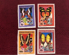 CONGO RDC 1991 KINSHASA 4v Neuf MNH ** YT 881 / 883 PA 398 Farfalle Papillons Butterflies Mariposas Schmetterlinge - Butterflies