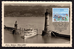 Maximumkarte 2024 Bodensee Schifffahrt - Antike Karte - Cartoline Maximum