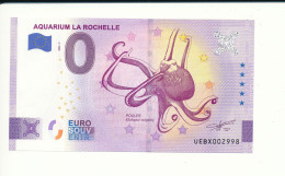 Billet Touristique 0 Euro - AQUARIUM LA ROCHELLE - UEBX - 2023-7 - N° 2998 - Autres & Non Classés