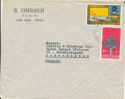 Ethiopia Cover Sent To Denmark 26-7-1968 Topic Stamps - Äthiopien