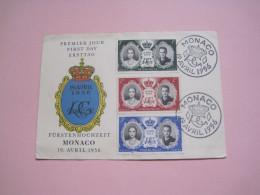 Monaco FDC 1956 - Briefe U. Dokumente