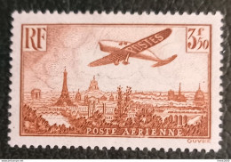 TF 096 - Timbre France Neuf * Poste Aérienne- YT 13 * - Avion Survolant Paris - 1927-1959 Ungebraucht