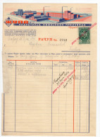 1939. KINGDOM OF YUGOSLAVIA,SERBIA,KRUSEVAC,ŽUPA,CHEMICAL INDUSTRY,INVOICE ON LETTERHEAD,1 STATE REVENUE STAMP - Cartas & Documentos