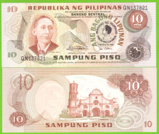 PHILIPPINES 10 PISO  1981  P-167a(1-2) UNC - Filipinas