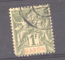 Gabon  :  Yv  30  (o) - Used Stamps