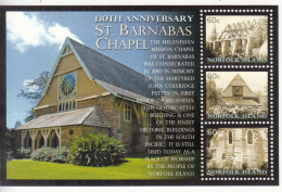 2010 Norfolk Island St. Barnabas Chapel Souvenir Sheet MNH - Norfolk Island