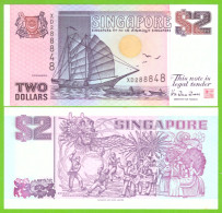 SINGAPORE 2 DOLLARS 1997 P-34 UNC - Singapore