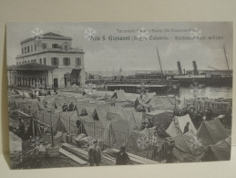 Terremoto 1905 Earthquake Italia Calabria VILLA S. GIOVANNI Accampamento Militare. - Vibo Valentia