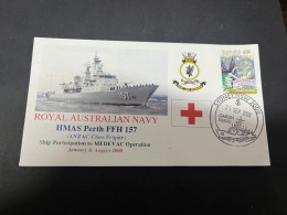 27-3-2024 (4 Y 12) HMAS Perth (157 Australian Navy Warship) Red Cross MEDIVAL Operation (2008) - Other & Unclassified