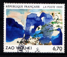 1995 N 2928 ZAO WOU KIOBLITERE CACHET ROND #234# - Used Stamps