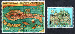 Timbres VATICAN - Série SAUVEZ VENISE - N° Yvert 537/541 Neufs** Année 1972 - Unused Stamps