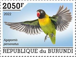 Burundi 2022, Animals, Parrot I, 1val - Nuevos