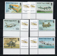 BRITISH VIRGIN ISLANDS - 2003- POWERED FLIGHT SET OF 6  MINT NEVER HINGED, SG CAT £11.65 - Iles Vièrges Britanniques