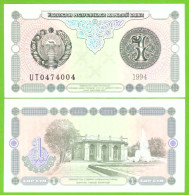 UZBEKISTAN 1 SO`M 1994 P-73 UNC - Uzbekistan