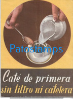 226069 ARGENTINA PUBLICITY COMMERCIAL NESCAFE CAFE CONCENTRADO SIN FILTRO NI CAFETERA NO POSTAL POSTCARD - Argentina