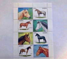 GUYANE 1992 8v Neuf ** MNH Mi 3855 - 3862 Mammifère Mammal Mamífero Saügetier GUYANA - Horses