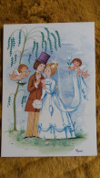 CPM ILLUSTRATEUR PEYNET MARIAGE LES MARIES ANGES ANGELOTS ED MUSEE PEYNET LITHO - Peynet